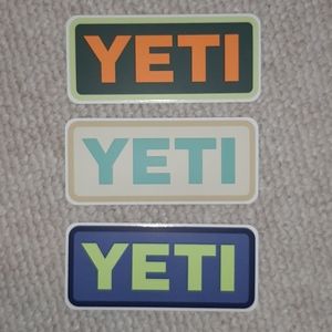 ❤ 🛍 4/$20-  3 Yeti Stickers